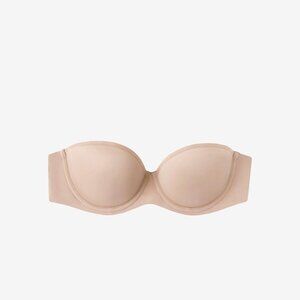 NEW WITH TAGS - ThirdLove 24/7® Classic Strapless Bra Size 32F Taupe / 32F